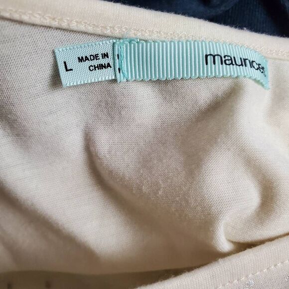 Maurices Women’s Cream Beige Embellished Sleeveless Tank Top Size Large - Picture 2 of 6